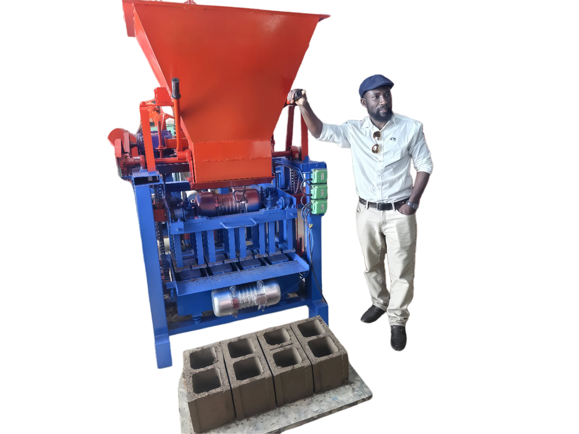 4-35A Semi-Automatic Brick-Making Machine